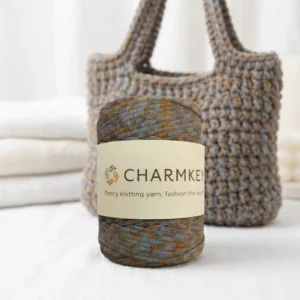 Mixed Color Woven Flat Tape Yarn Flat Ribbon Rope Hand Crochet Knitting Yarn For Tote Bag Cushion Rug Manufacturer