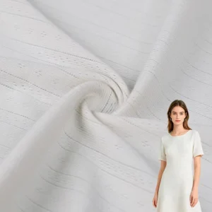 Modal Cotton Jacquard 46% Modal 46% Cotton 8% Spandex Knitted Jersey Fabric Dyed Anti Bacteria Wrinkle Resistant Dress