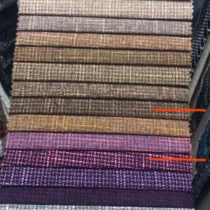 Modern Style 100% Polyester Plain Jacquard Dobby PE Coated Waterproof Flame Retardant Woven Upholstery Fabric for Home Textile