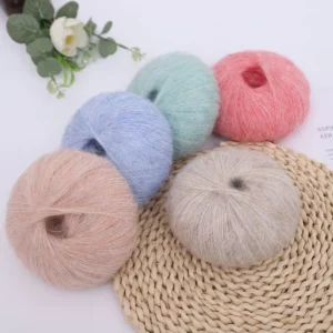 Mohair Wool Acrylic Blend Fancy Yarn 36 Color Soft Lightweight Thread Crochet Knitting Sweaters Scarves Dresses Shawls
