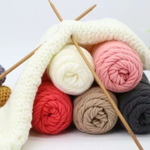 Most Popular Factory Various Color Outlet Blended Yarns Knitting DIY Cotton Hand Knitting Yarn for Scarf Sweaters