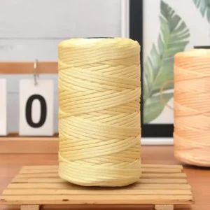 Multi Color 100% Polyester Macrame Yarn 1.5MM Twist Single Strand Macrame Cord Yarn