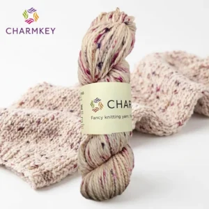 Multicolor Dot Merino Wool Hank Yarn Soft Speckled Merino Wool Blend Hank Yarn for Hand Knitting Crochet Garment