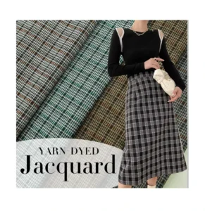 Multicolor Textiles Knit Yarn Dyed Jersey Shiny Lurex Metallic Jacquard Fabric for Clothing