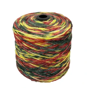 Multicolored 65% Acrylic 35% Polyester Space Dyed Fancy Yarn High Tenacity Ring Spun 1/1.6NM Count Hand Knitting
