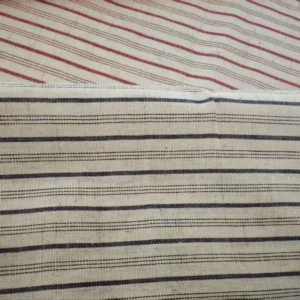 Multicolored Striped Plain Yarn-Dyed Woven Cotton-Linen Fabric Breathable Lightweight for Clothing & Home Furnishing