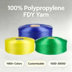 Multiple Colors Available High Tenacity Polypropylene Filament 1200D FDY Yarn Suitable for Hand Knitting High altitude Work