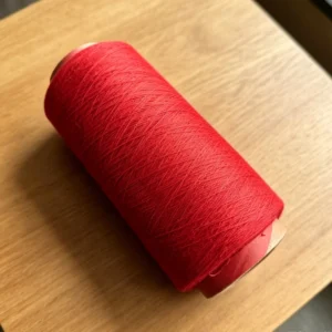 NE 20/1 Bright Red Recycled Cotton Dyed Yarn Eco Friendly Soft Anti Pilling Knitting Yarn for Holiday Fashion Women Socks