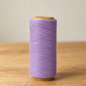 NE 20/1 Lilac Recycled Cotton Dyed Yarn Eco Gentle Soft Anti-Pilling Knitting Yarn for Ladies Sweet Fashion Socks