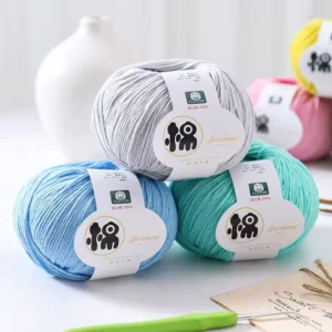 NUANLU 100% Pure Combed Cotton Chenille Yarn Anti-Bacteria Anti-Pilling Recyclable Dyed Eco-Friendly Fancy Knitting Weaving Yarn