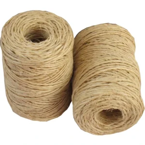 Natural Color High Strength 1.5mm Twisted Jute Yarn Jute Twine Jute Packaging Rope 2 Ply 100m Spool