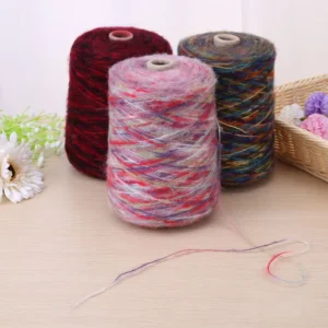 Natural Finest Lace Weight Feather Like Silk Kid Mohair Blended Knitting Yarn Bobbins Coils Cone Yarn