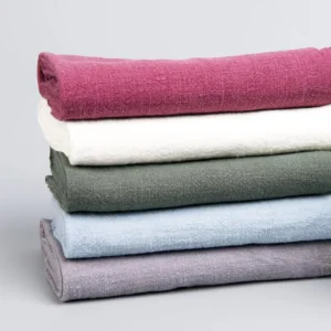 Nature Fiber Eco friendly Soft 100% Ramie Woven Slub Crepe Fabric for Clothing