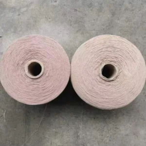 Ne 12s/1 Eco-friendly Regenerated Carded Open End Recycled Cotton Polyester Blended Mix Yarn for Weaving Knitting 30 Colors