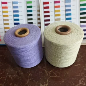 Ne 16s/1 Carded Open End Eco-friendly Recycled 25% Cotton 75% Polyester Melange Blended Dyed Yarn for Denim and Textile Fabrics