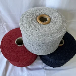 Ne 1s-3s High Twist Eco-Friendly Anti-Bacteria Recycled Cotton Blended Melange Yarn with Raw Finish for Weaving Blankets