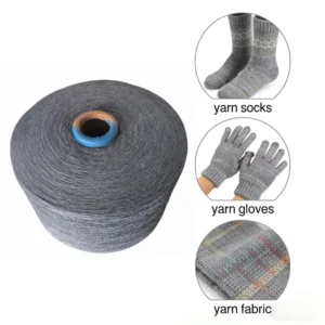 Ne 5s-28s Gray Regenerated Spun Cotton Polyester Blended Yarn Anti-Bacteria Moisture-Absorbent Soft Skin-friendly