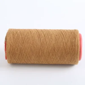 Ne10 1 Brown Recycled Regenerated Nylon Cotton Core Spun Yarn 65 35 for TC Twill Uniform Fabric Sewing