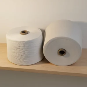 Ne10 Open End 100% Organic Cotton Spinning Greige Yarn Natural Yarn for Hand Knitting and Embroidery Woven Fabric