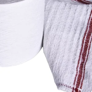Ne10s 12s 16s 20s Bleached White Recycled RG Yarn 40% Cotton 60% Polyester Yarn for Floor Cloth