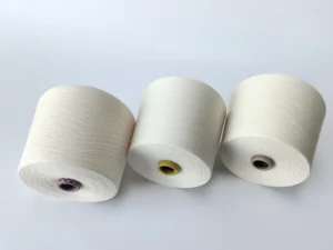 Ne40 GOTS Certified 100% Organic Fancy Yarn Eco Friendly Anti Pilling Moisture Absorbent Carded Ring Spun Cotton Embroidery