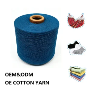 Ne6 1 Glove Melange Yarn Cotton Blended Recycled Low Twist 6s 10s Anti Bacteria OE Dyed Eco Friendly for Gloves Weaving Sample