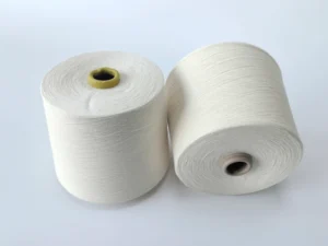 Ne60 1 GOTS Certified 100% Raw Organic Cotton Combed Compact Spun Eco Friendly Knitting Yarn for T shirts Home Embroidery