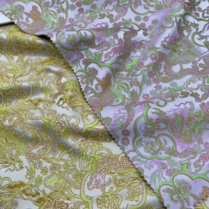 New Arrival Metallic High Quality Luxury Decoration Jacquard Brocade Fabric for Women Garment