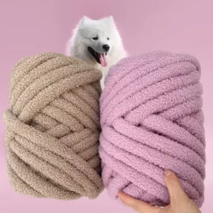 New Arrival Multi color Super Soft Chunky Fancy Teddy Velvet Tube Yarn Knitting and Pet Blanket Making