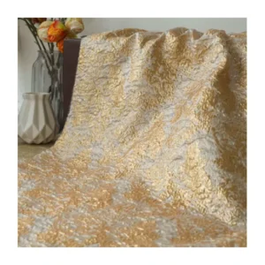 New Arrival Polyester Metallic Lurex Woven 3d Brocade Jacquard Fabric for Dress and Bag