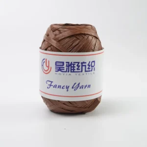 New Design 100% Rayon Raffia Crochet Fancy Yarn for Knitting