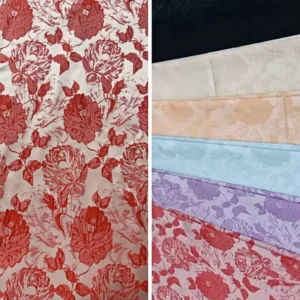 New Fashion 131gsm Yarn Dyed Woven Jacquard Brocade Fabric High Quality for Wedding Garments