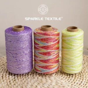 New Metallic Fancy Yarn DIY Lurex Thread For Hand Knitting Crochet Weaving DIY Craft Projects