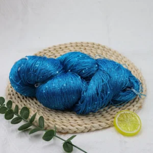 New Style Hand Knitting and Crochet Yarn with High Tenacity Recycled and Dyed for Sewing Fancy Sequin Yarn