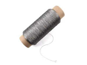 Ni Cr Alloy Non magnetic Custom Resistance SS Fiber Thread Metal Blended Yarn for Smart Heating Elements KTB275*4