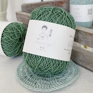 No 3 Lace Pearl Medium Thick Strong Dyed Acrylic Hand Knitting Yarn for Summer Vest Bag Coaster