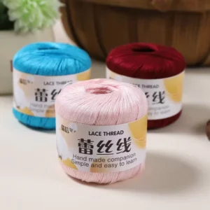No.8 Crochet Cotton Thread For Summer Mercerized Pure Fine Yarn Lace Weaving & Hand Knitting Supplies