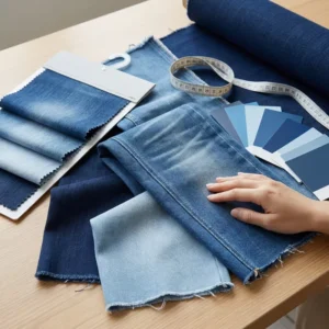 Non Stretch Denim Fabric Deep Blue 10S Mercerized Cotton Yarn 7S TC Weft for Denim Manufacturer