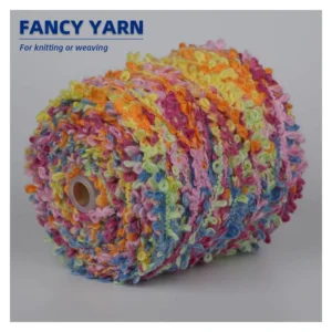 Novelty Textured Fancy Yarn Big Ear Hoop Yarn for Knitting/Crochet 1000KG MOQ