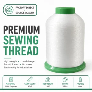 Nylon Invisible Fish Thread Clear Transparent Sewing Yarn with Green Spool for Industrial Garment Sewing