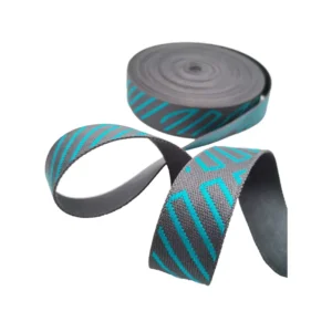 Nylon Polyester Polypropylene Pattern Logo Woven Jacquard Flat Webbing Strap Tape Stripe Ribbon Belt Bias Tape