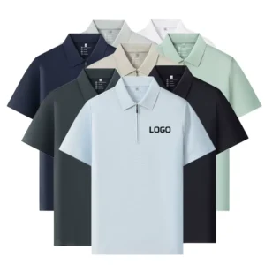 Nylon Spandex Polo Shirt for Men Women Anti-Wrinkle Business Work Clothes Custom Men’s Polo Shirts