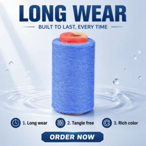 OE Air Spun Polyester Cotton Blended Yarn Raw Material for Industrial Gloves Mops Aprons Custom Color Anti Pilling 4-32S