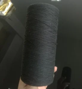 OE Carded Recycled Cotton Yarn Ne 6s Nm10 1 Black Sustainable Open End Spun Yarn for Weaving