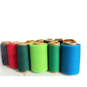 OE Cotton Polyester Blend Eco Friendly Anti Bacteria Thread Cone Recycled Knitting Yarn for Socks Weaving Dyed Melange Yarn