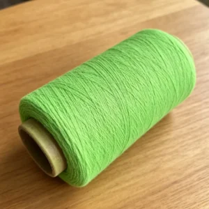 OE NE 20/1 Recycled Cotton Dyed Yarn Apple Green High Color Fastness Abrasion Resistant Yarn for Sock Mass Production