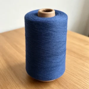OE Spun NE 20/1 Recycled Cotton Dyed Yarn Royal Blue Wear Resistant Blended Yarn Stable Shade for Mass Sock Manufacturing