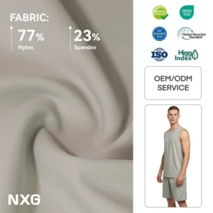 OEKO TEX 100 77% Nylon 23% Spandex Knit Fabric for Basketball Jerseys Wicking Quick Dry 165GSM