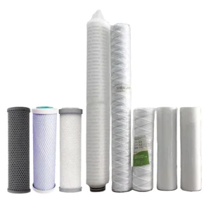 OEM 10 20 30 40 inch 1 200 um 5 micron PP Cotton String Wound Yarn Thread Filter Water Filter Cartridge Cotton