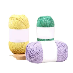 OEM Bulk Strong Acrylic Blended Yarn Fancy Chunky Knit Eco Friendly Anti Pilling Sequin Yarn 185g Dyed Pattern Hand Slub Yarn